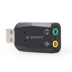 Adapter, üleminek: USB, male - 2x, 3pin, Audio-jack, AUX, 3.5mm, mic+stereo, female: USB sound card (windows)