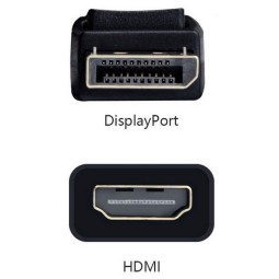 Adapter, üleminek: DisplayPort, pistik - HDMI, pesa, 4K, 3840x2160