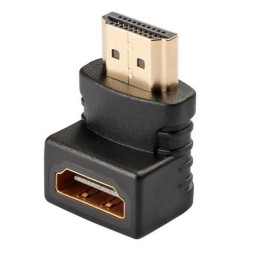 Adapter: HDMI 90o: female - male, Type A-A