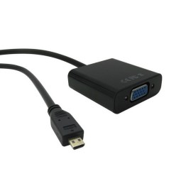 Адаптер, переходник: Micro HDMI, male - VGA, D-Sub, female