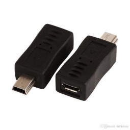 Adapter: Micro USB, pesa - Mini USB, pistik