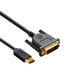 Cable: 1.8m, USB-C, male - DVI, male