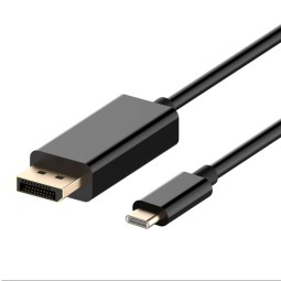 1.8m, USB-C - DisplayPort cable, 8K 60Hz, 4K 120Hz: Club3D - Black
