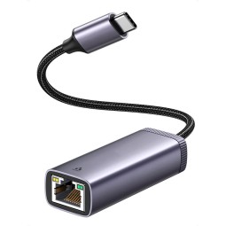 Adapter: USB-C, male - Network, LAN, RJ45, female: Gigabit Ethernet 10/100/1000, ПРЕМИУМ