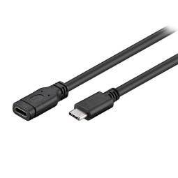 Cable: 0.7m, USB-C: male-female - USBv3.1, 4K60Hz, 10Gbps