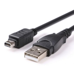 Cable: 1m, USB 12-pin, Olympus - USB