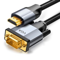 Cable: 1m, HDMI - VGA, D-Sub - PREMIUM