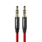1m, Audio-jack, AUX, 3.5mm кабель: Baseus Yiven M30 -  Красный