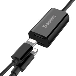 Baseus adapter: 0.10m, Lightning, iPhone, iPad, pistik - 2x Lightning, iPhone, iPad, pesa