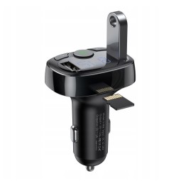 FM transmitter (USB, micro SD, Bluetooth 4.2), car charger: 1xUSB, up to 3.4A: Baseus S-09A T-Type