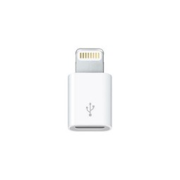 Apple aдаптер, переходник: Lightning, iPhone, iPad, папа - Micro USB, мама