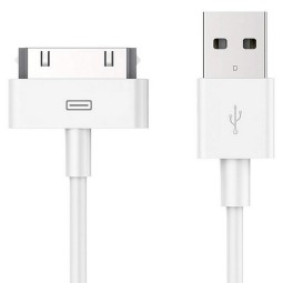 Apple кабель: 1m, iPhone 30-pin, iPhone, iPad - USB