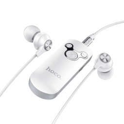 Аудио ресивер Bluetooth 5.0 адаптер, аккумулятор до 6 часов, Hoco E52 - Белый