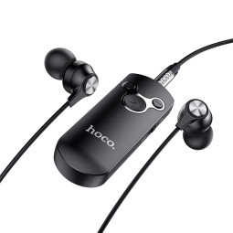 Audio receiver Bluetooth 5.0 adapter, kuni 6 tundi aku, Hoco E52 - Must