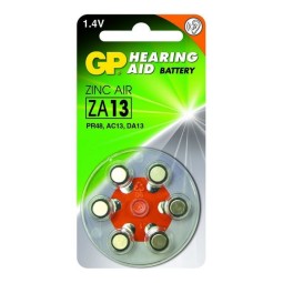 A13 batteries Hearing Aid, 6x - GP - 13, PR48 - ZA13, AC13, DA13