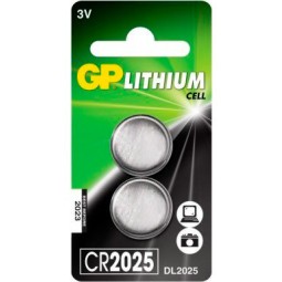 CR2025 liitium patarei, 2x - GP - CR2025