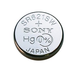 SR621 watch battery, 1x - MuRata (Sony) - SR621, SR60, 364 - SG1, LR621, AG1, LR60, 164