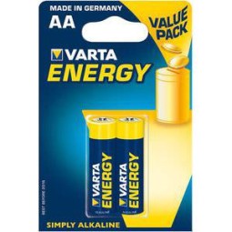 AA alkaline battery, 2x - Varta - AA - LR6, Paljchikovye, FR6, MN1500, MX1500, MV1500, Type 316