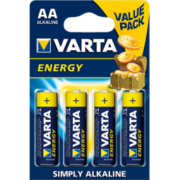 AA alkaline battery, 4x - Varta - AA - LR6, Paljchikovye, FR6, MN1500, MX1500, MV1500, Type 316
