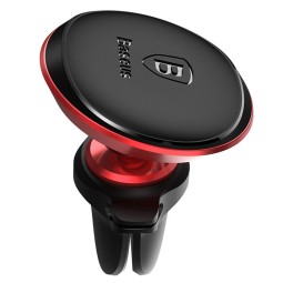 Magnet Air Vent Car Holder: Baseus Cable Clip -  Red