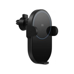 Wireless charger QI 20W, air vent car holder and sticks to the dashboard or glass: Xiaomi Mi - Black
