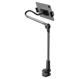 Tablet and Phone desktop clamp holder, mount 4.7"-12.9", Baseus Otbattery Life Rotary Lazy - Black