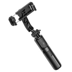 Selfie stick, tripod, up to 72cm, Bluetooth, 125g: Hoco Figure K17 - Black