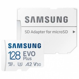 128GB microSDXC memory card Samsung Evo Plus, up to R130