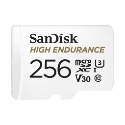 256GB microSDXC mälukaart Sandisk High Endurance, до W40/R100 MB/s