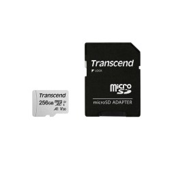 256GB microSDXC карта памяти Transcend 300S, до W45/R100 MB/s