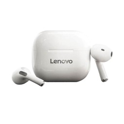Wireless Earphones, Bluetooth 5.0,
 battery 35mAh up to 3 hours, case 300mAh, Lenovo Live Pods 40 - White