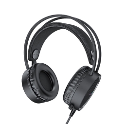 Headphones, USB+AUX, 50mm, Hoco W100 - Black