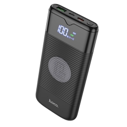 10000mAh Power bank, up to 20W, QuickCharge, wireless QI charger up to 10W: Hoco J63 - Black
