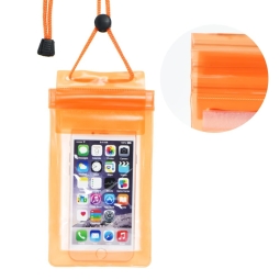 Waterproof case OEM 3Ziplock, up to 85x150mm - Orange