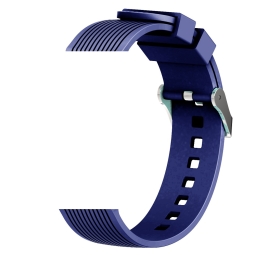 Ремешок для часов 20mm Силиконовый - Samsung Watch 40-41mm, Huawei Watch 42mm: Deчерез Deluxe Sport - Тёмно-синий