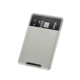 Card pocket Baseus 92x60mm, up to 1 cards -  Silver