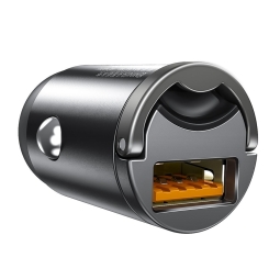 Car charger 1xUSB, up to 30W, Quick Charge: Baseus Tiny Star Mini - Black