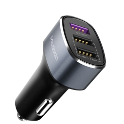 Car charger 3xUSB, up to 42W (1xUSB QuickCharge, SuperCharge): Mcdodo CH-6570 - Black