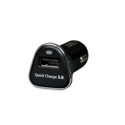 Ibox Автомобильная зарядка для телефона и планшета: 1xUSB до 3A, QuickCharge
