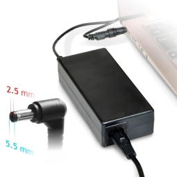 Laptop, notebook charger 19V - 2.37A - 5.5x2.5mm - up to 45W - Asus, Acer, MSI, Toshiba, Lenovo, Fujitsu, Packard Bell