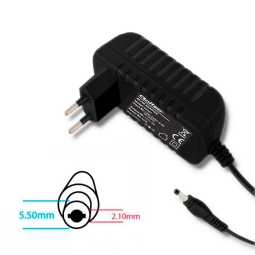 Charger, power adapter 5V - 1A - 5.5x2.1mm - up to 5W