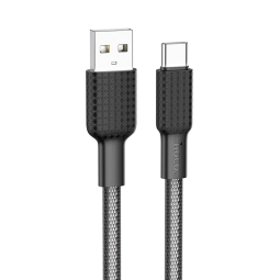 1m, USB-C - USB kaabel, juhe: Hoco X69 - Must