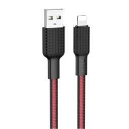 1m, Lightning - USB кабель: Hoco Jaeger X69 -  Красный