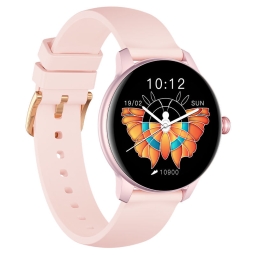 Смарт-часы Hoco Y6, 1.09" 240x240px, аккумулятор 180mAh, Bluetooth 5.0, IP68 - Светло-розовый