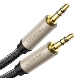 1m, Audio-jack, AUX, 3.5mm cable: Ugreen Net - Black