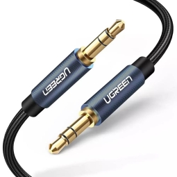 5m, Audio-jack, AUX, 3.5mm cable: Ugreen Round - Black