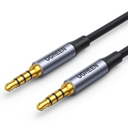 3m, 4pin Stereo, Audio-jack, AUX, 3.5mm cable: Ugreen Round - Black