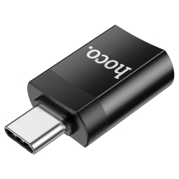 USB 3.0, female - USB-C, male, OTG adapter: Hoco UA17 - Black
