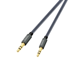 Hoco кабель: 1m, Audio-jack, AUX, 3.5mm