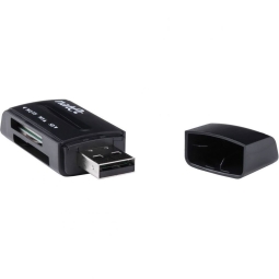 Считыватель Natec NCZ-0560 считыватель: USB папа - SD, micro SD (microSDHC, microSDXC), MS